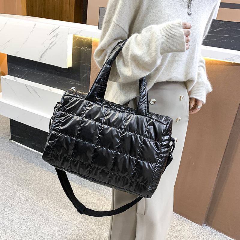 Shoulder Bag Structured - Uzay Pedi Pamuk Omuz Çantası Büyük
