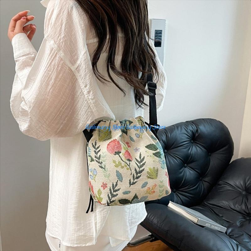 Shoulder Bag Structured - 573B Retro Baskılı Büyük Boy Omuz