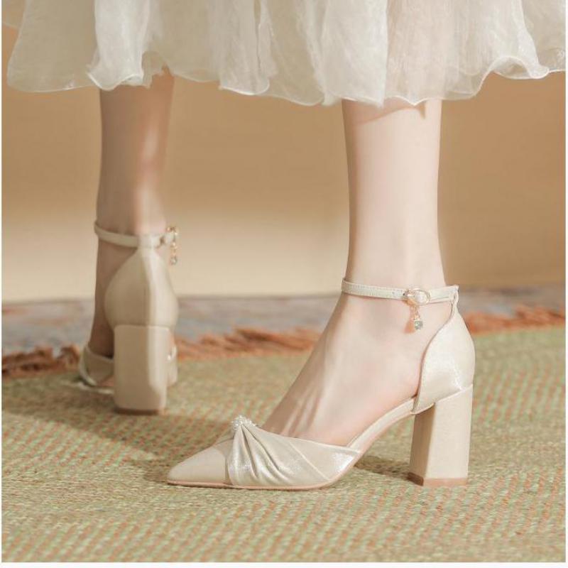 Women Formal Wear For Wedding - Boyutu 30-44 tıknaz topuk sivri burun