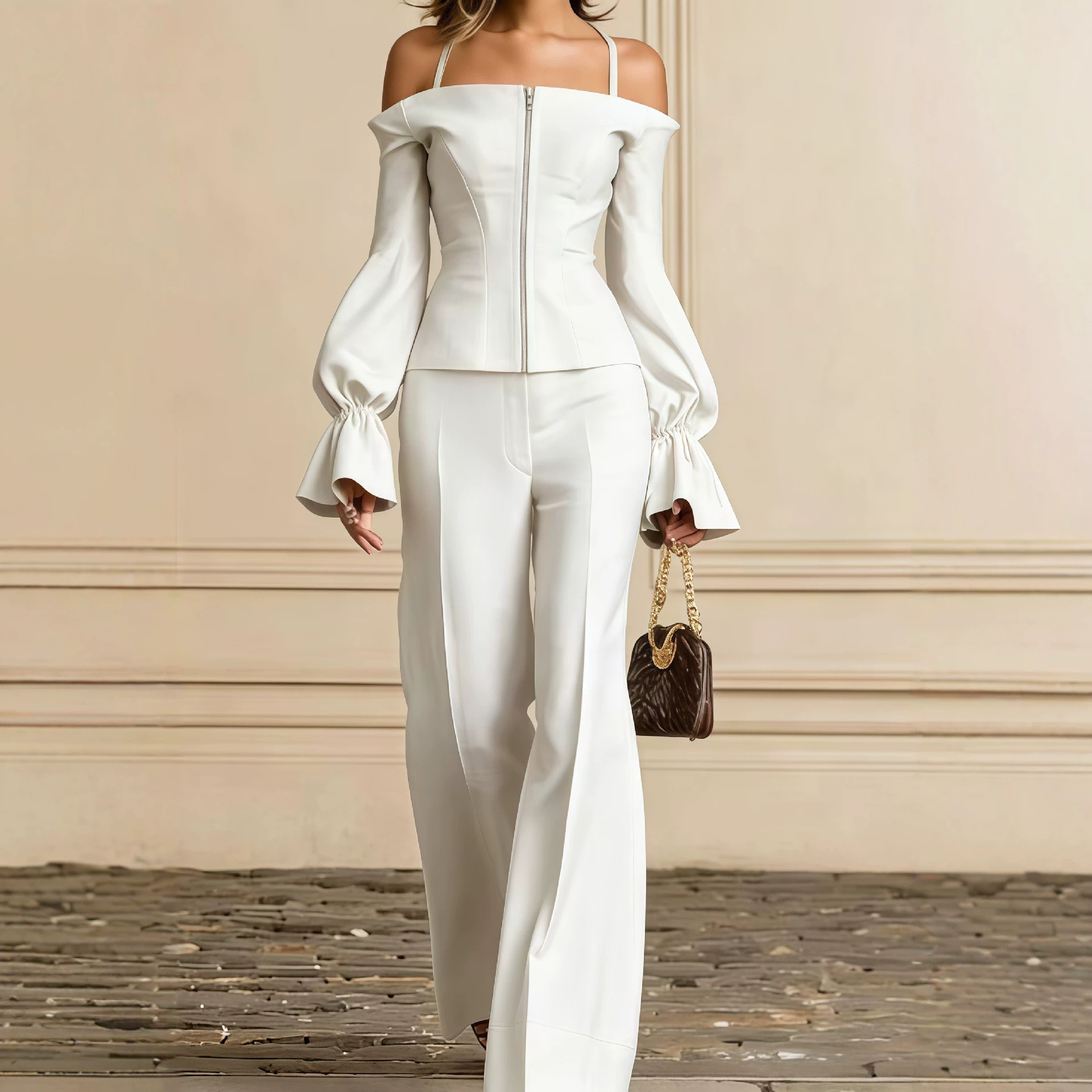 Formal Attire Woman - 2 Parçalı Pantolon Takımı Kadın Düz