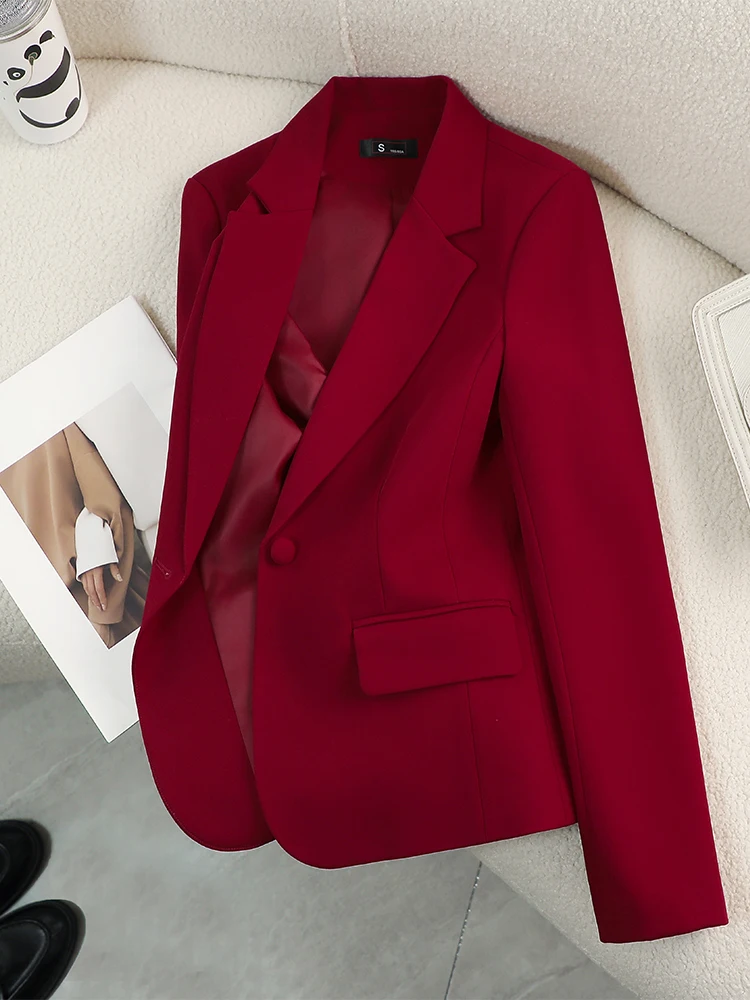 Kadın Blazer Bayan Kırmızı Yeş - Women Formal Wear With Black Blazer incelemesi ve fiyatı