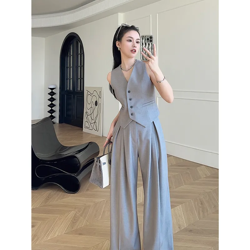 Kadın Kolsuz Yelek Bol Paça Pa - Formal Attire Woman incelemesi ve fiyatı
