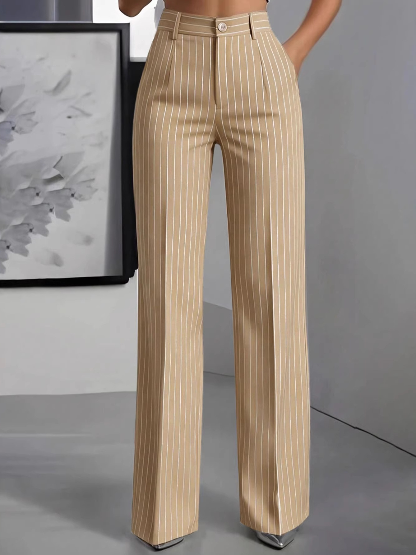 Şık Yüksek Bel Düz Paça Takım  - Formal Attire Woman incelemesi ve fiyatı
