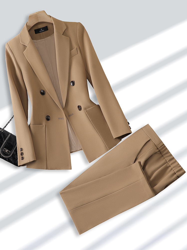Moda bayanlar takım elbise res - Women Formal Wear With Black Blazer incelemesi ve fiyatı