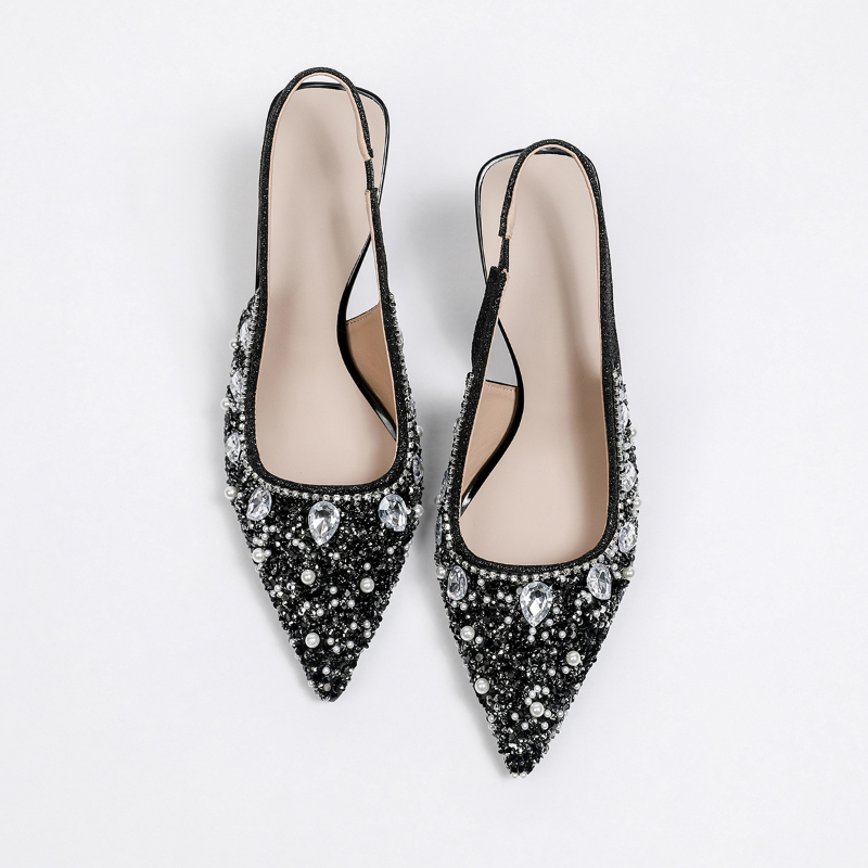 Kristal Kapalı Burunlu Arkadan - Kitten Heel Women incelemesi ve fiyatı