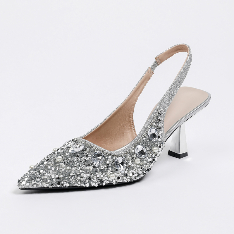 Kristal Kapalı Burunlu Arkadan - Kitten Heel Women incelemesi ve fiyatı