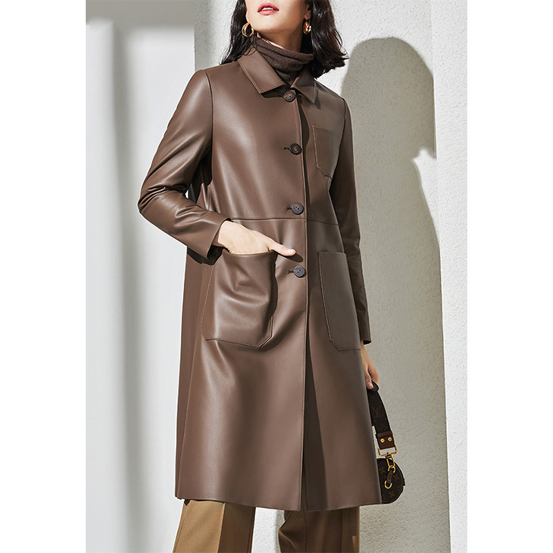 Kadın Büyük Beden Deri Trençko - Large Women'S Formal Wear incelemesi ve fiyatı