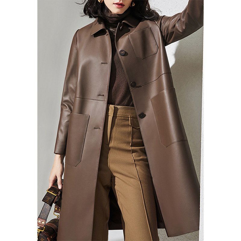 Kadın Büyük Beden Deri Trençko - Large Women'S Formal Wear incelemesi ve fiyatı